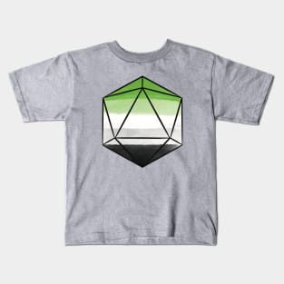 Aromantic d20 Dice Kids T-Shirt